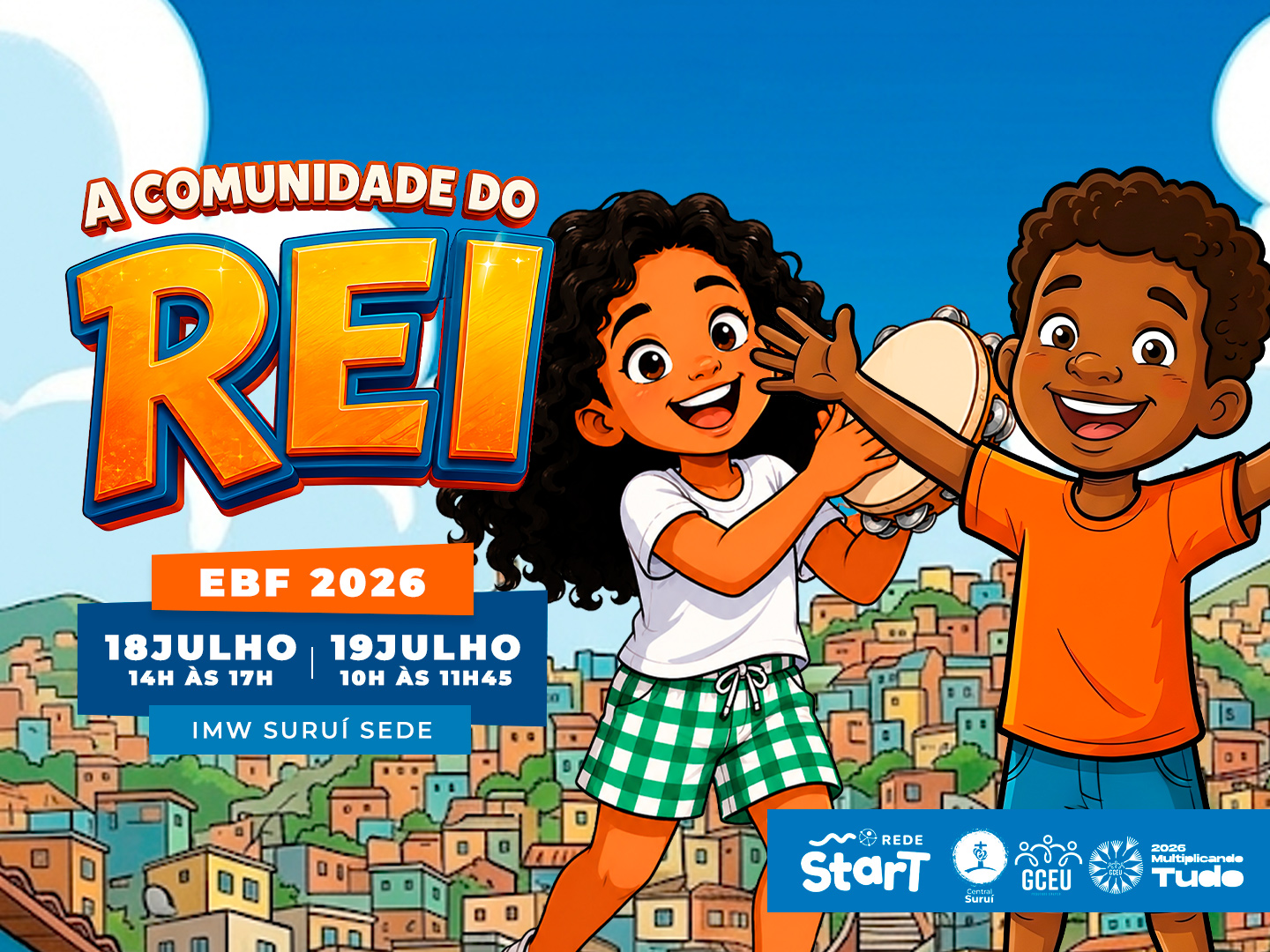 Alerta geral no bairro! O Rei Jesus te escolheu para o time oficial da EBF 2026!